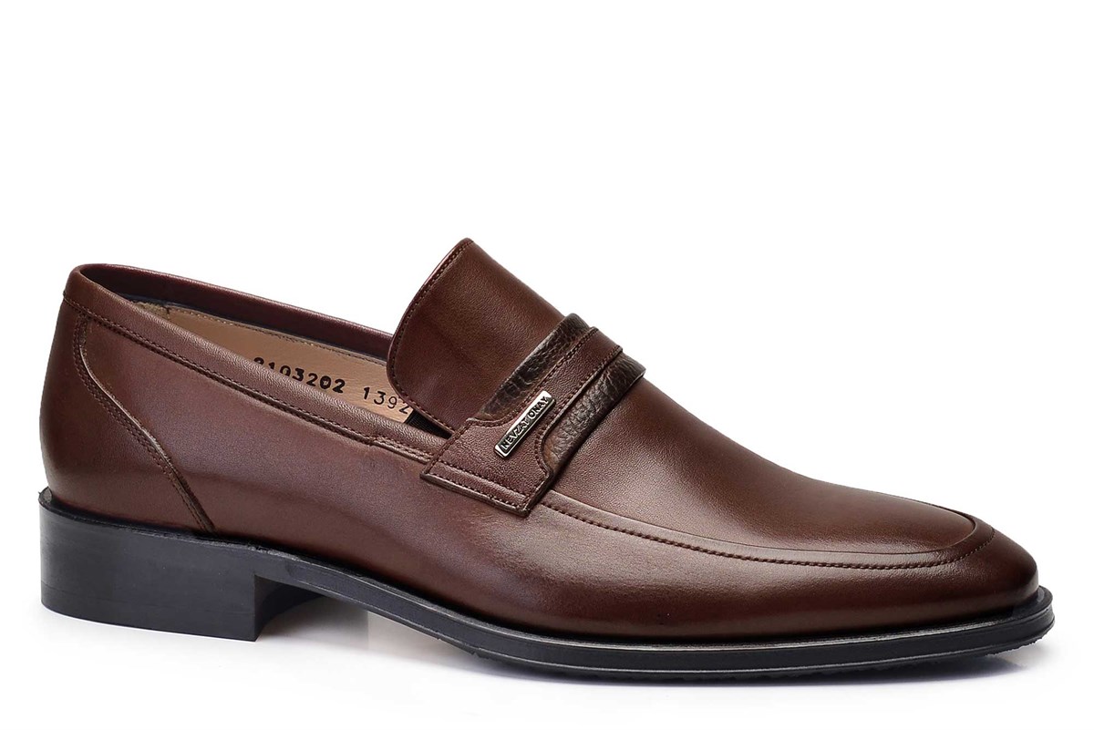 Nevzat Onay Kahverengi Klasik Loafer Erkek Ayakkabı -10452-. 3