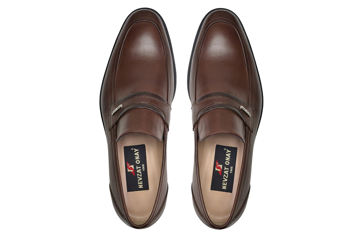 Nevzat Onay Kahverengi Klasik Loafer Erkek Ayakkabı -10452-. 4
