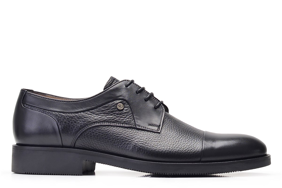 Nevzat Onay Siyah Klasik Bağcıklı Termo Taban Erkek Ayakkabı -8090-. 2