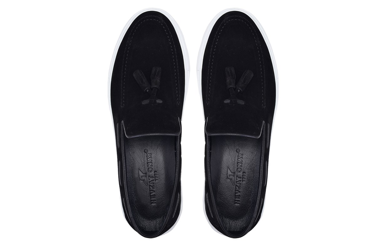 Nevzat Onay Siyah Süet Sneaker -8386-. 4