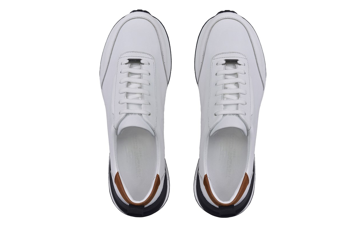 Nevzat Onay Beyaz Bağcıklı Sneaker Erkek Ayakkabı -34771-. 4