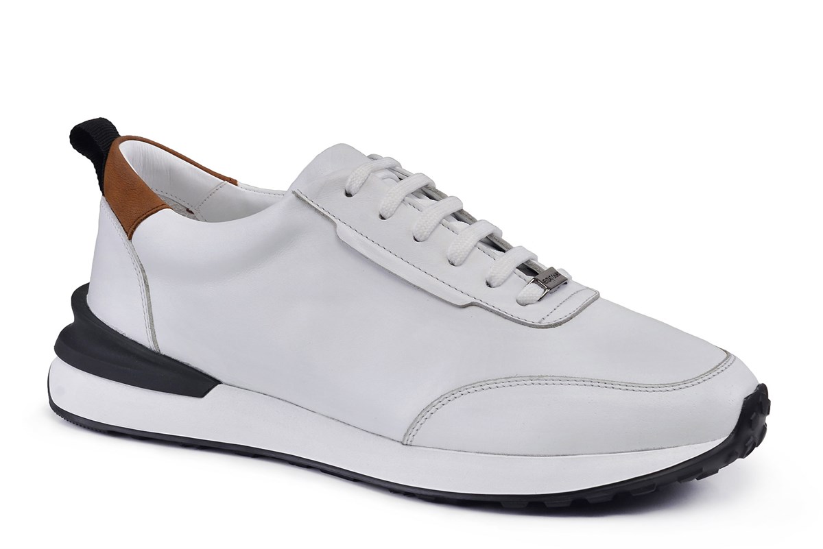 Nevzat Onay Beyaz Bağcıklı Sneaker Erkek Ayakkabı -34771-. 3