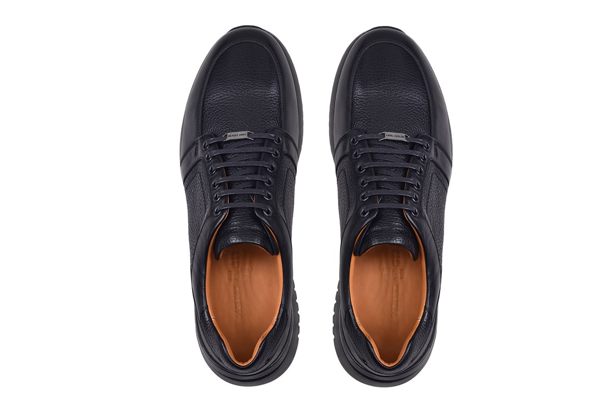 Nevzat Onay Siyah Günlük Bağcıklı Erkek Sneaker -50171-. 4