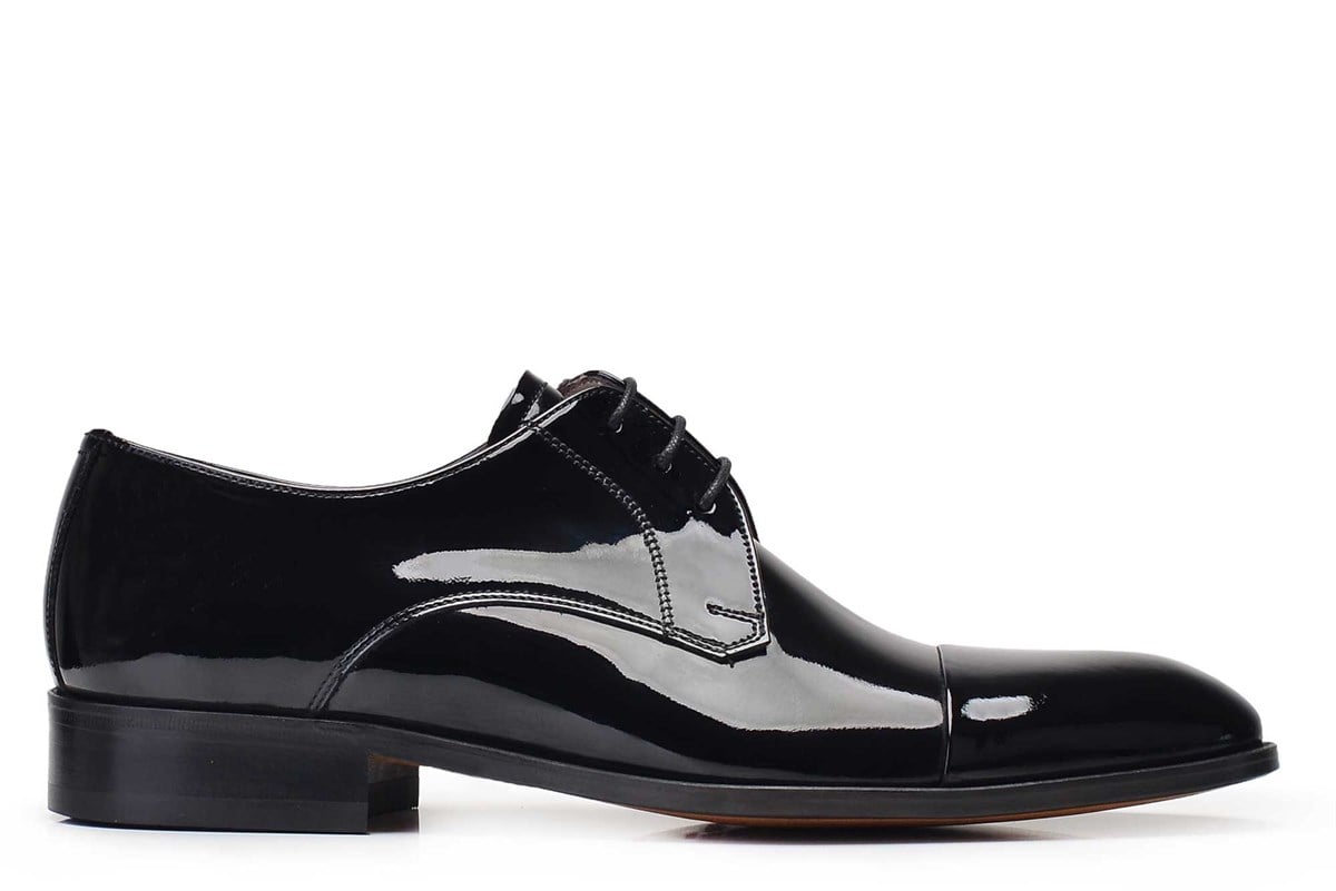 Nevzat Onay Siyah Klasik Bağcıklı Kösele Erkek Ayakkabı -50863-. 2