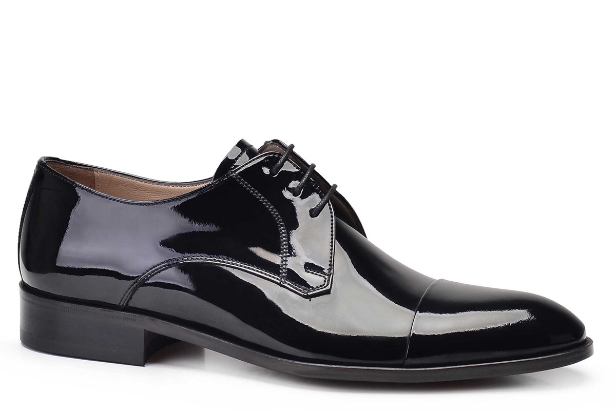 Nevzat Onay Siyah Klasik Bağcıklı Kösele Erkek Ayakkabı -50863-. 3