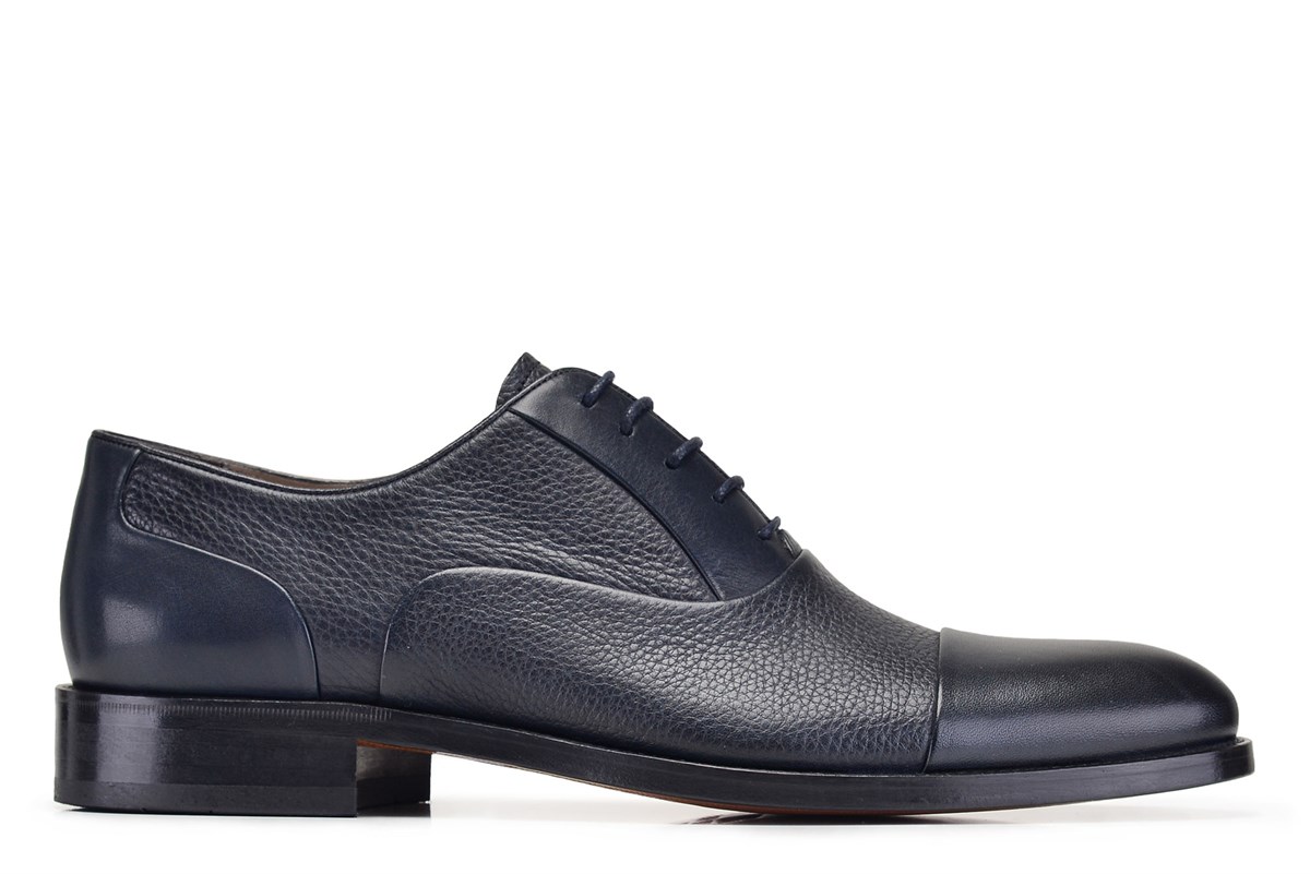 Nevzat Onay Siyah Klasik Bağcıklı Oxford Rugan Ayakkabı -6119-. 2