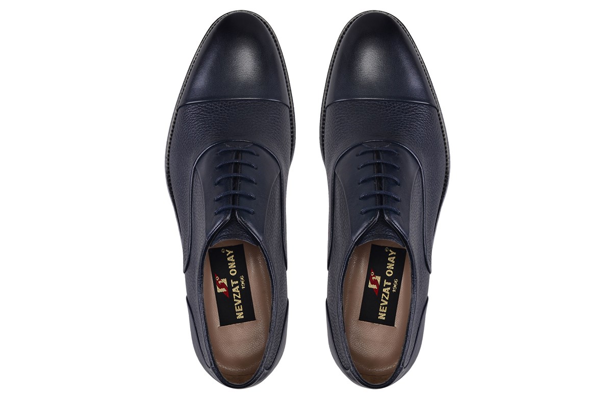 Nevzat Onay Siyah Klasik Bağcıklı Oxford Rugan Ayakkabı -6119-. 4
