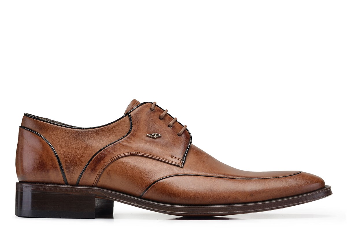 Nevzat Onay Siyah Klasik Bağcıklı Kösele Erkek Ayakkabı -9268-. 2