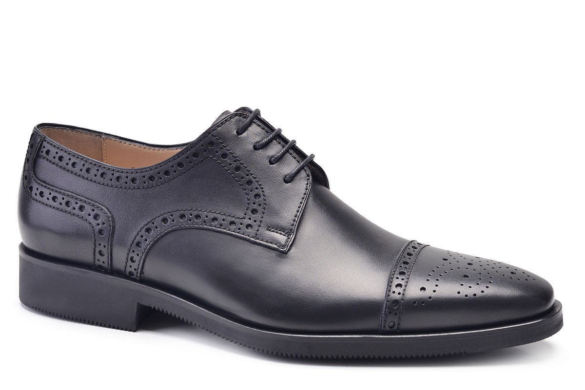 Nevzat Onay Siyah Klasik Bağcıklı Erkek Ayakkabı -11942-. 3