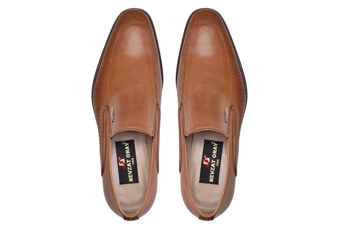 Nevzat Onay Kahverengi Klasik Loafer Kösele Erkek Ayakkabı -11006-. 4