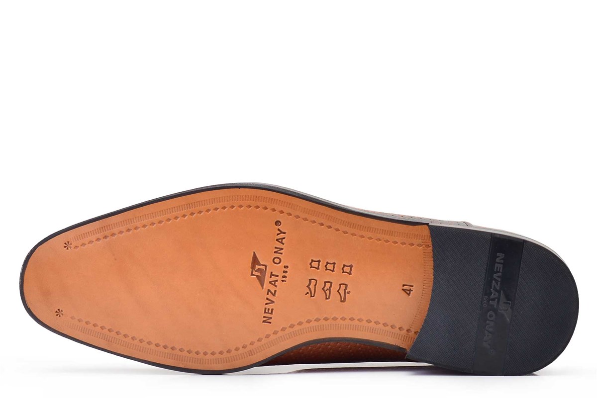 Nevzat Onay Kahverengi Klasik Loafer Kösele Erkek Ayakkabı -11006-. 5