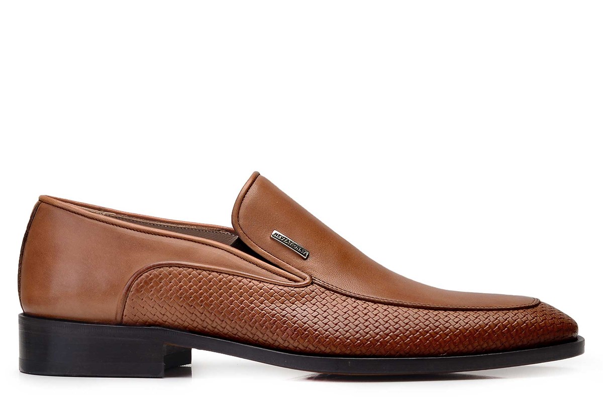 Nevzat Onay Kahverengi Klasik Loafer Kösele Erkek Ayakkabı -11006-. 2