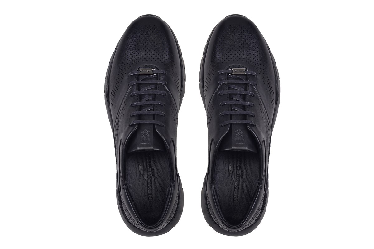 Nevzat Onay Siyah Günlük Bağcıklı Erkek Sneaker -93801-. 4