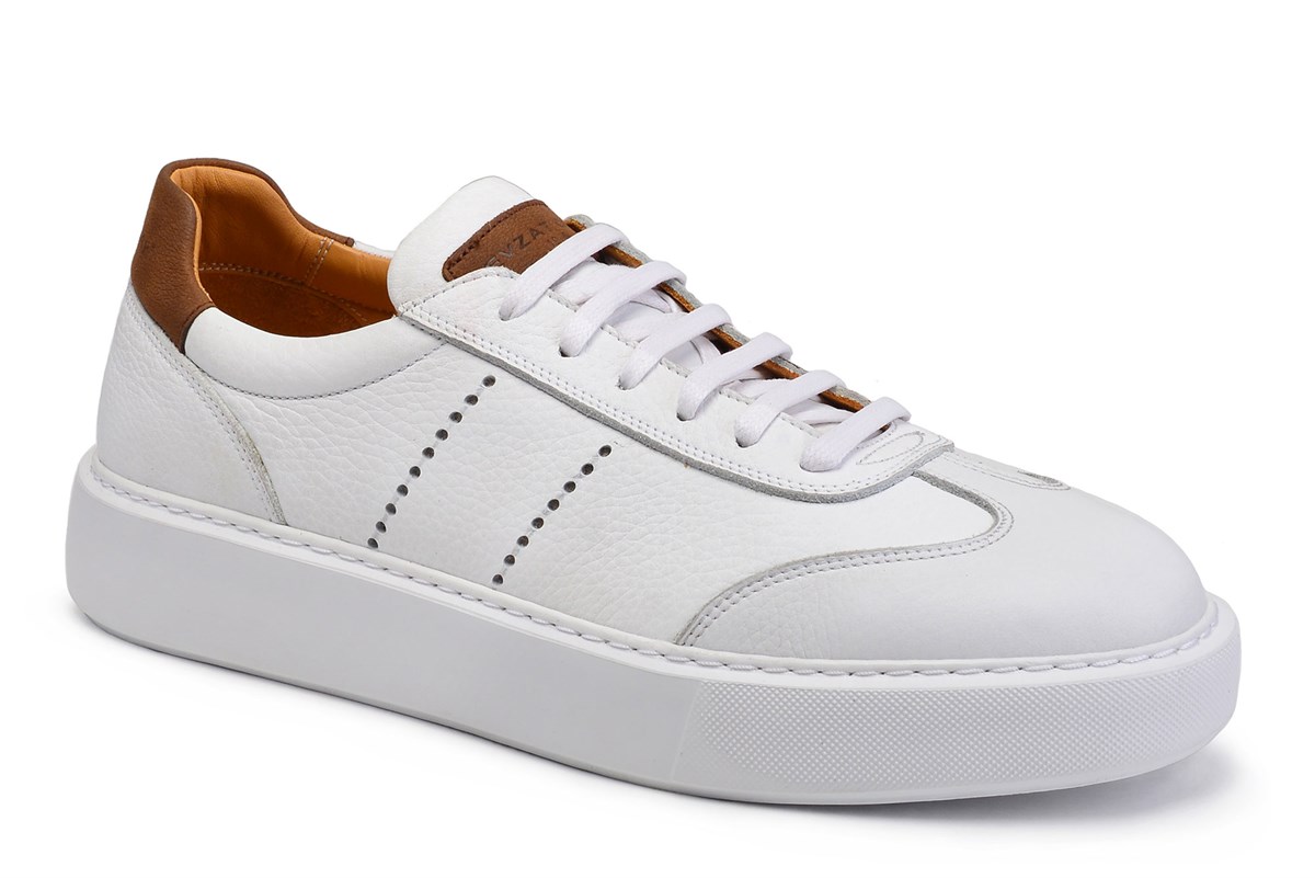 Nevzat Onay Beyaz Bağcıklı Sneaker Erkek Ayakkabı -12431-. 3