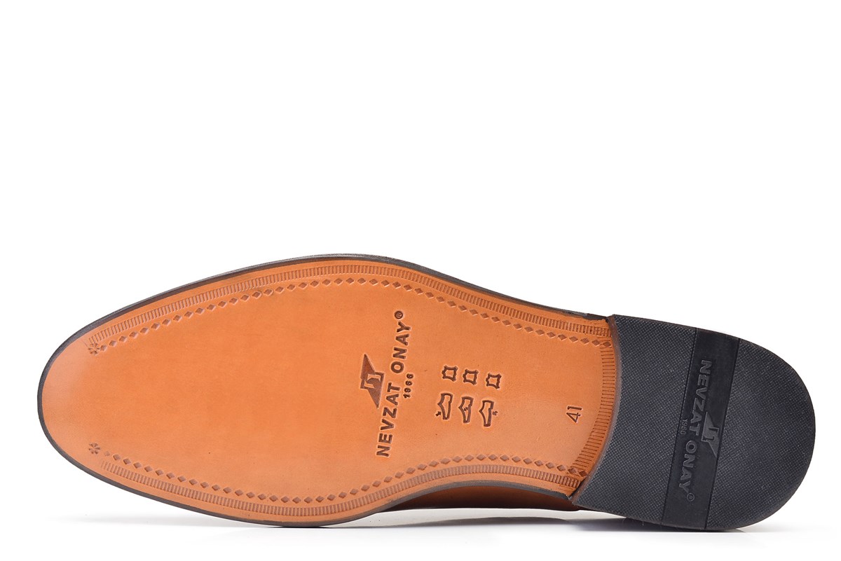Nevzat Onay Kahverengi Klasik Loafer Kösele Erkek Ayakkabı -11614-. 5