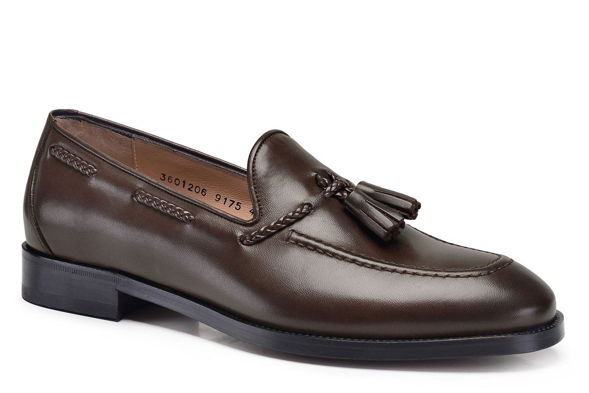 Nevzat Onay Kahverengi Klasik Loafer Kösele Erkek Ayakkabı -11614-. 3