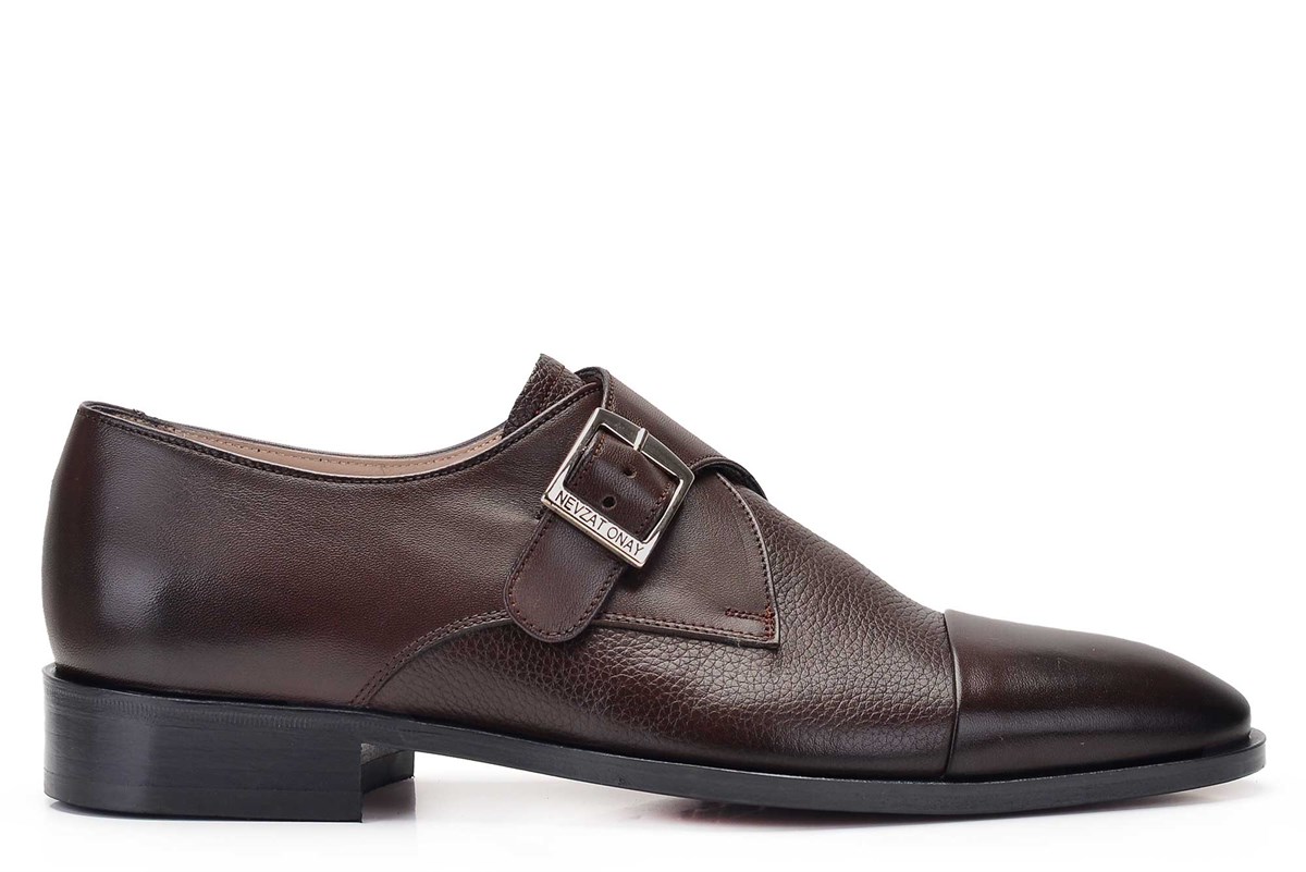 Nevzat Onay Kahverengi Tokalı Klasik Erkek Ayakkabı -11802-. 2