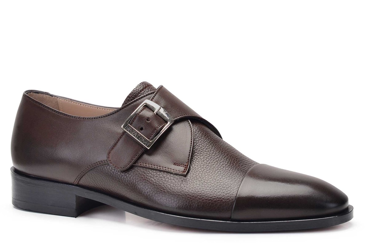 Nevzat Onay Kahverengi Tokalı Klasik Erkek Ayakkabı -11802-. 3