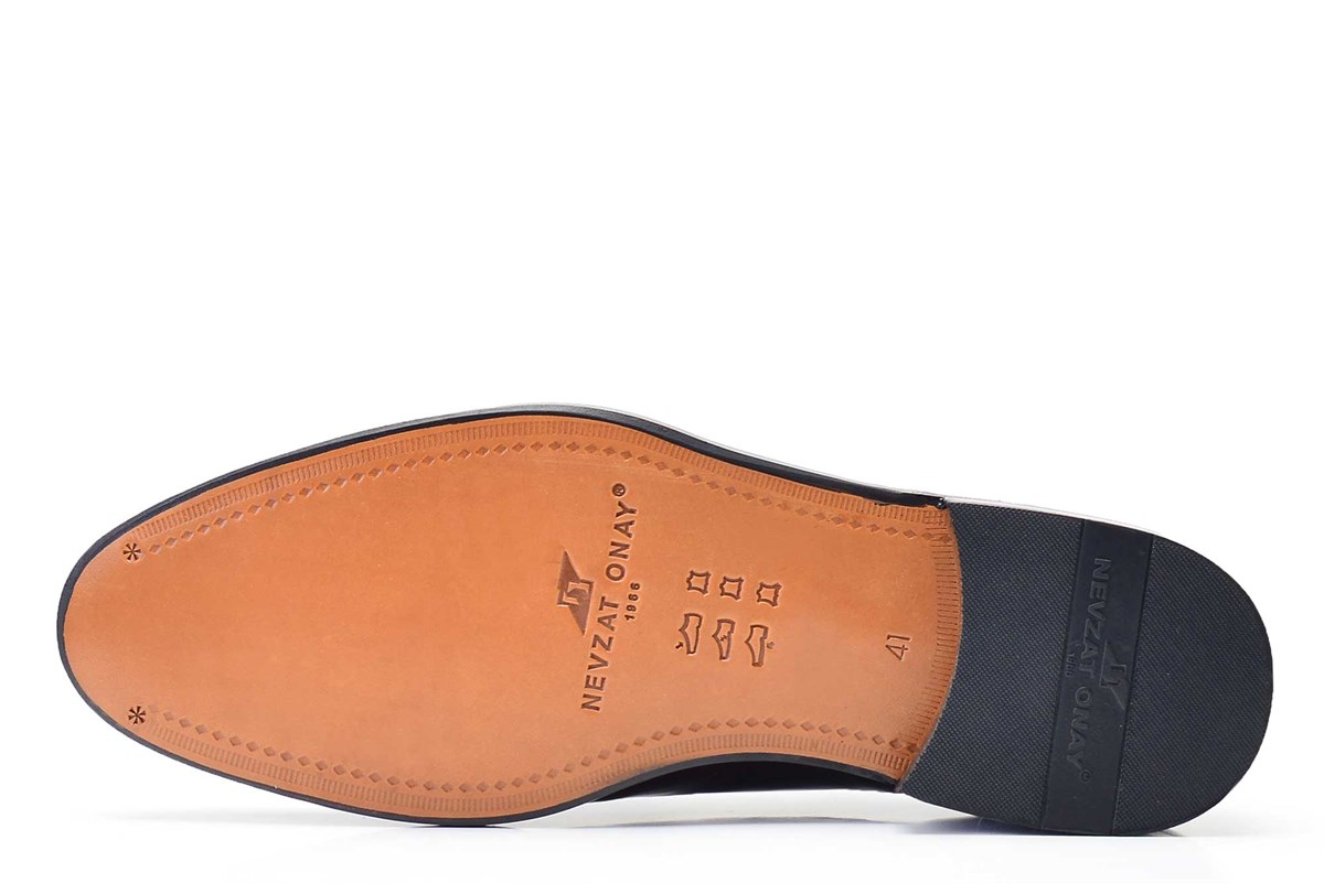 Nevzat Onay Klasik Bağcıklı Oxford Bordo Rugan Erkek Ayakkabı -11837-. 5