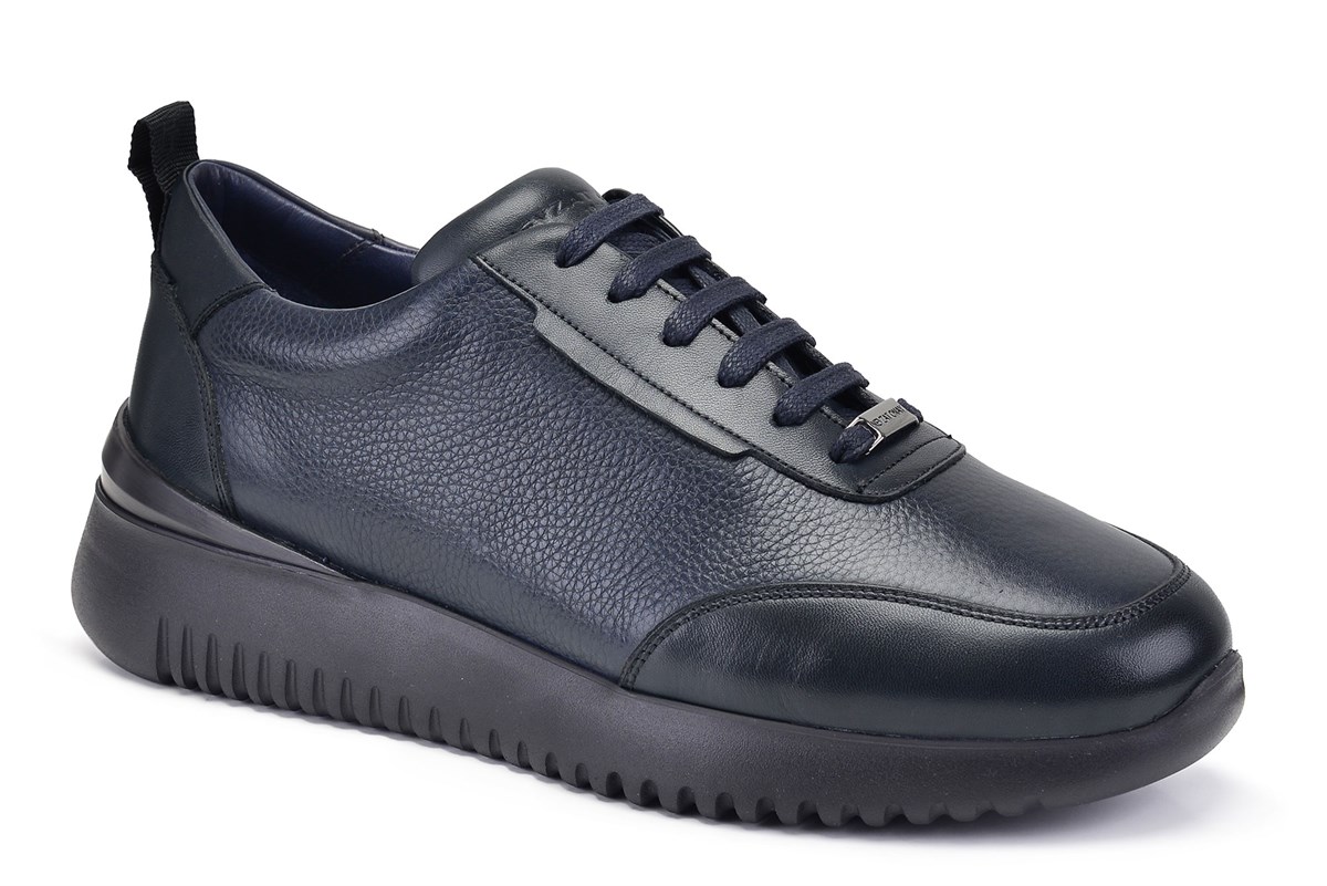 Nevzat Onay Lacivert Bağcıklı Sneaker Erkek Ayakkabı -12417-. 3