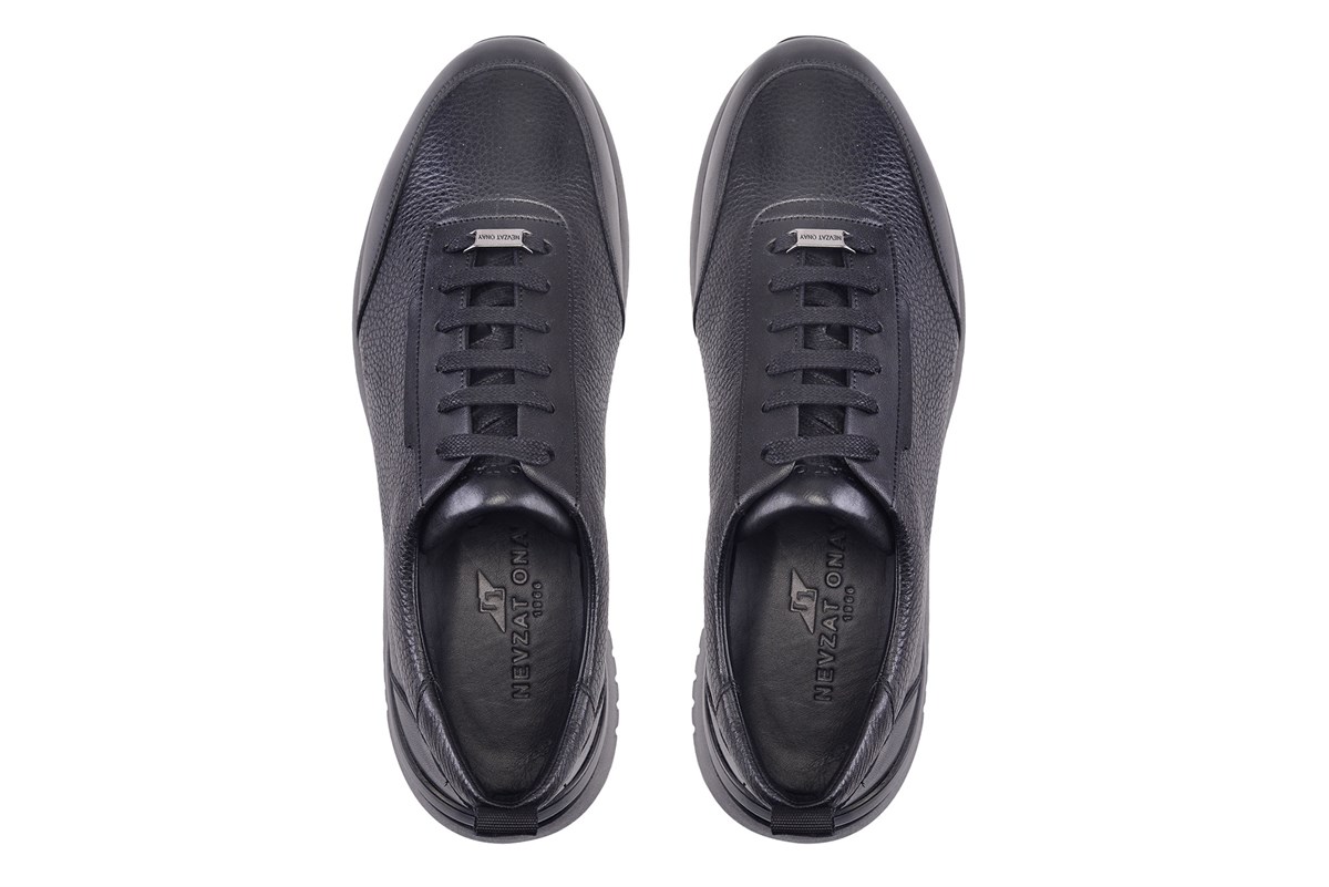Nevzat Onay Siyah Bağcıklı Sneaker Erkek Ayakkabı -12416-. 4