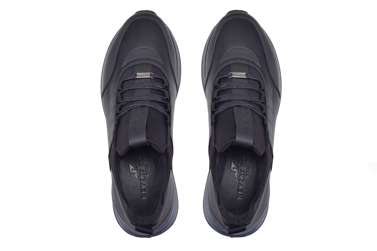 Nevzat Onay Siyah Bağcıklı Sneaker Erkek Ayakkabı -12468-. 4