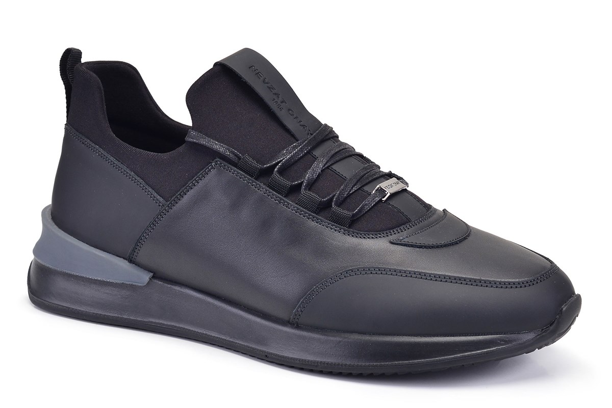 Nevzat Onay Siyah Bağcıklı Sneaker Erkek Ayakkabı -12468-. 3