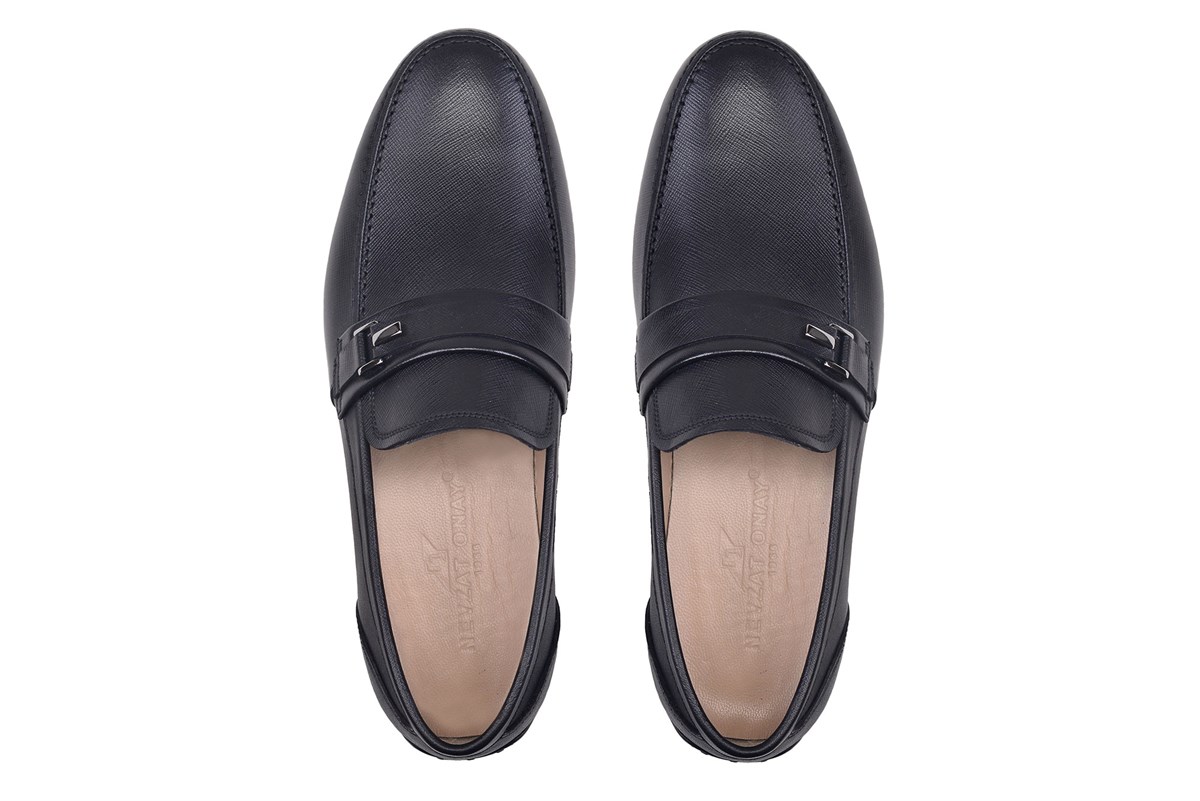 Nevzat Onay Siyah Günlük Bağcıksız Erkek Ayakkabı -12639-. 4