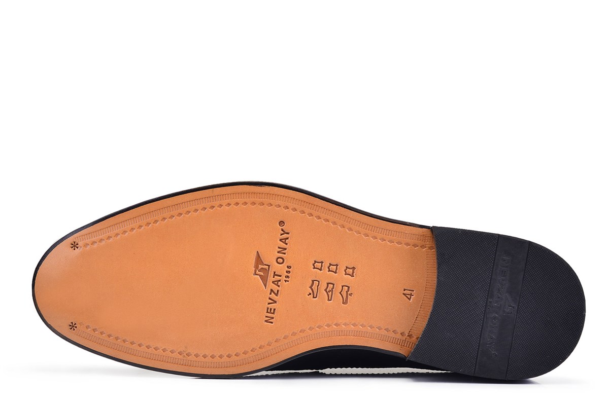 Nevzat Onay Siyah Klasik Bağcıklı Kösele Erkek Ayakkabı -12476-. 5