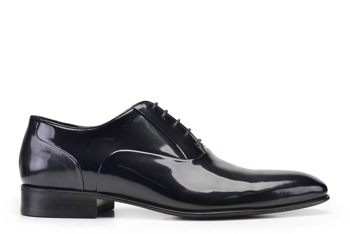 Nevzat Onay Siyah Klasik Bağcıklı Kösele Erkek Ayakkabı -7266-. 2