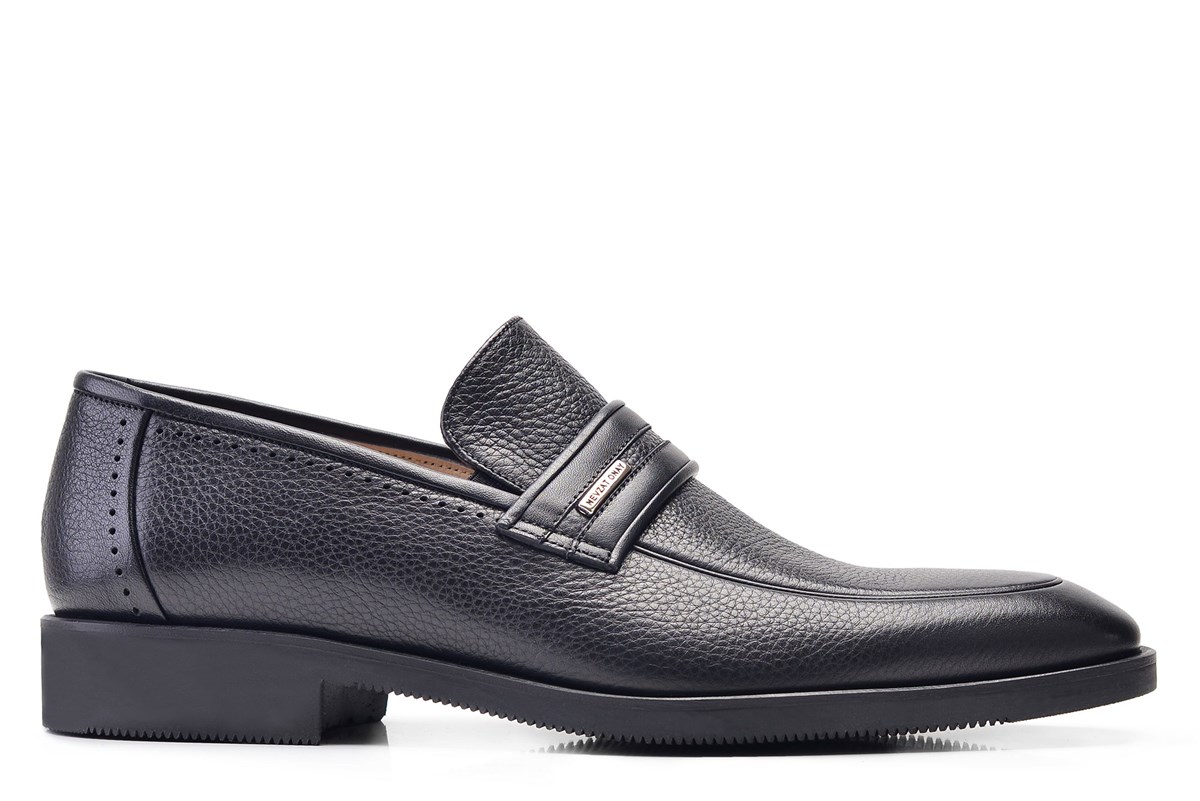 Nevzat Onay Siyah Klasik Loafer Erkek Ayakkabı -11911-. 2
