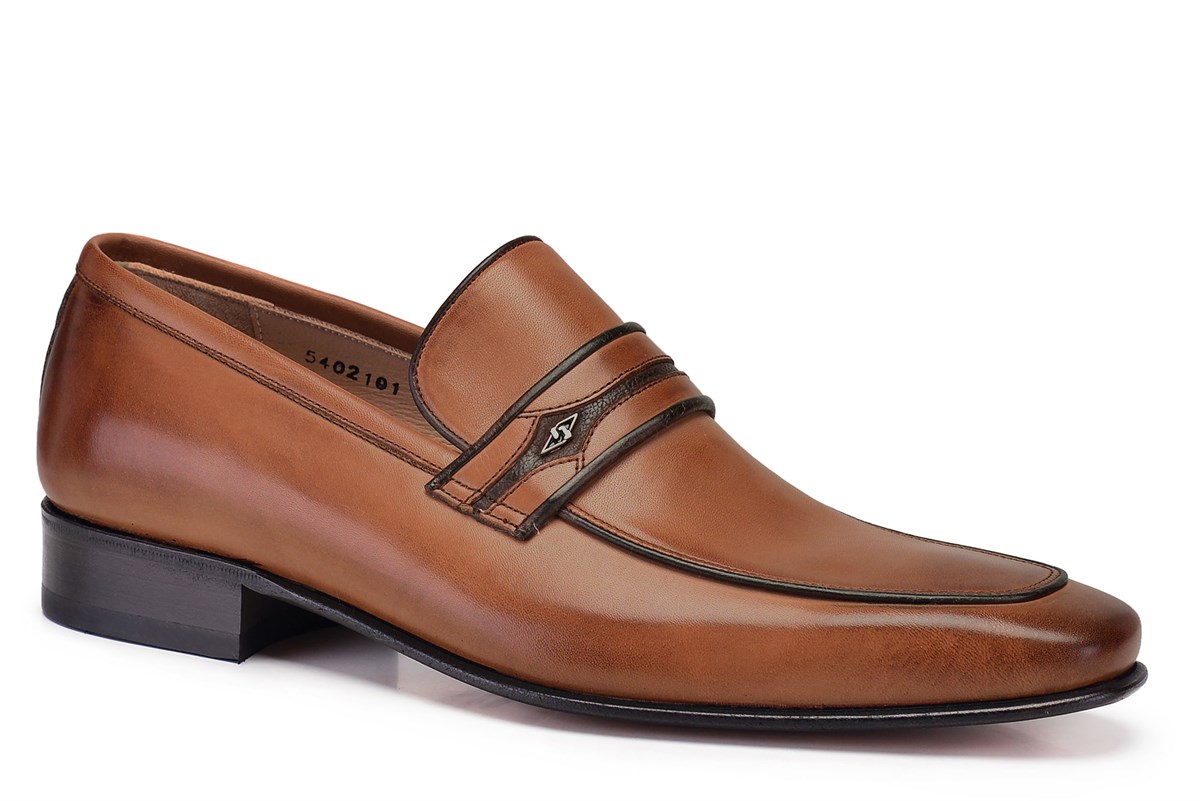 Nevzat Onay Taba Klasik Bağcıksız Kösele Erkek Ayakkabı -7333-. 3