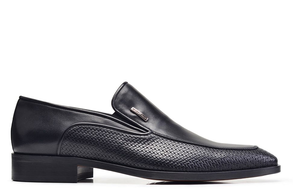 Siyah Klasik Loafer Kösele Erkek Ayakkabı -10937-