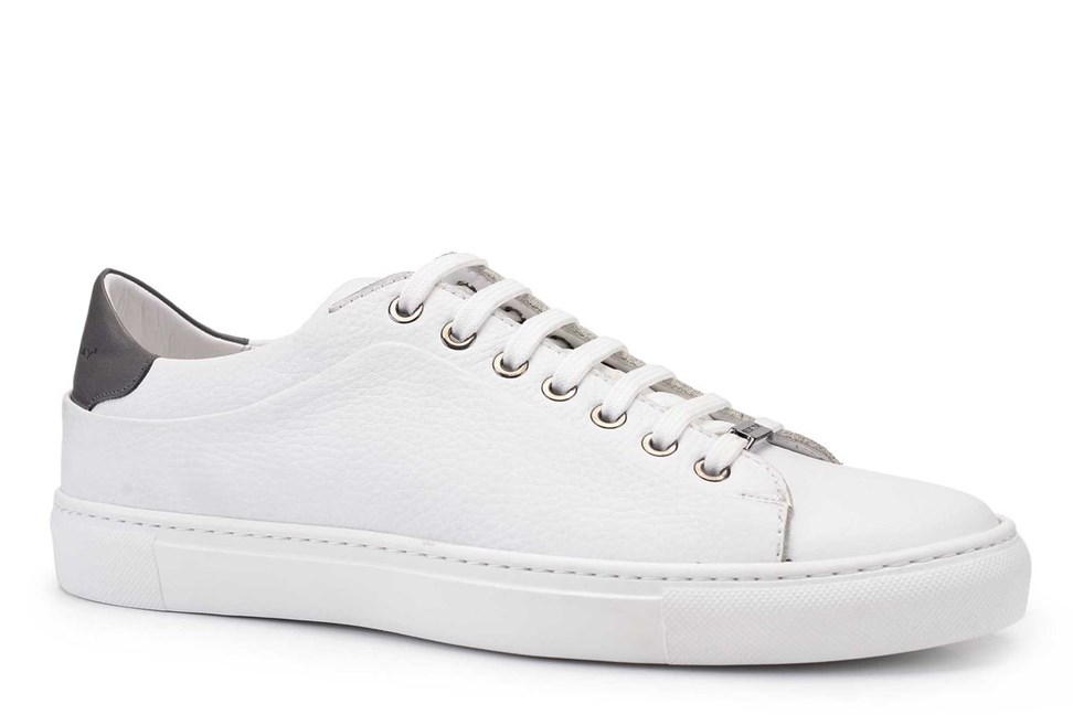 Beyaz Gri Sneaker Erkek Ayakkabı -11118-