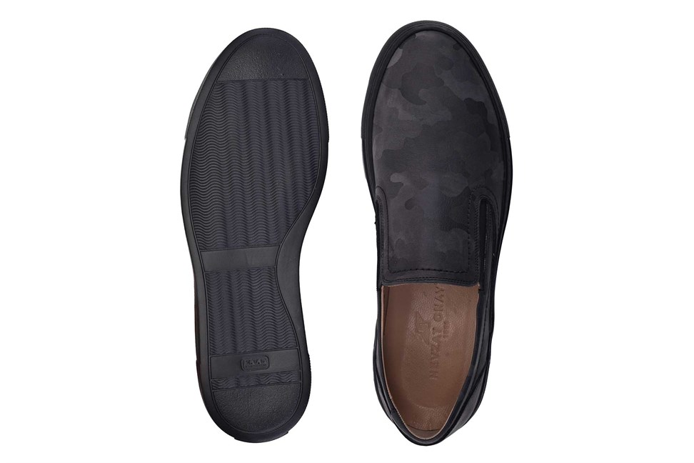 Hakiki Deri Gri Sneaker Erkek Ayakkabı -11538-