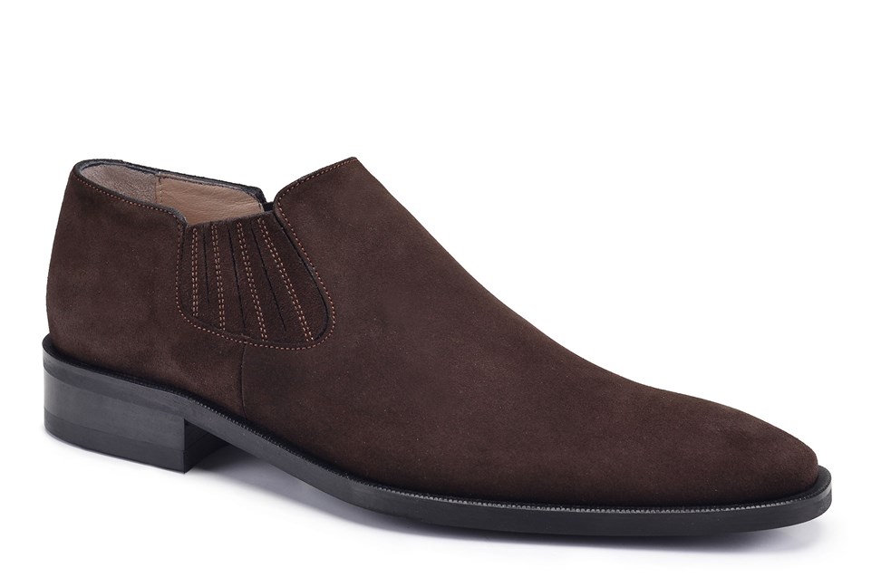 Kahverengi Bağcıksız Erkek Ayakkabı -12469-