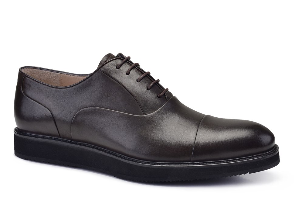 Kahverengi Günlük Bağcıklı Erkek Ayakkabı -12599-