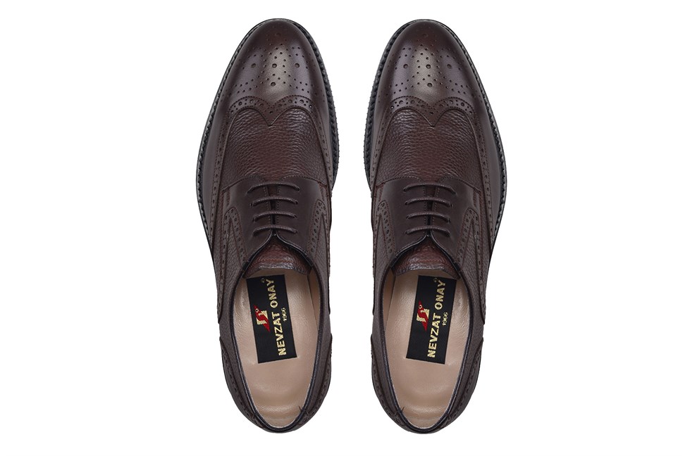 Kahverengi Günlük Bağcıklı Erkek Ayakkabı -12598-