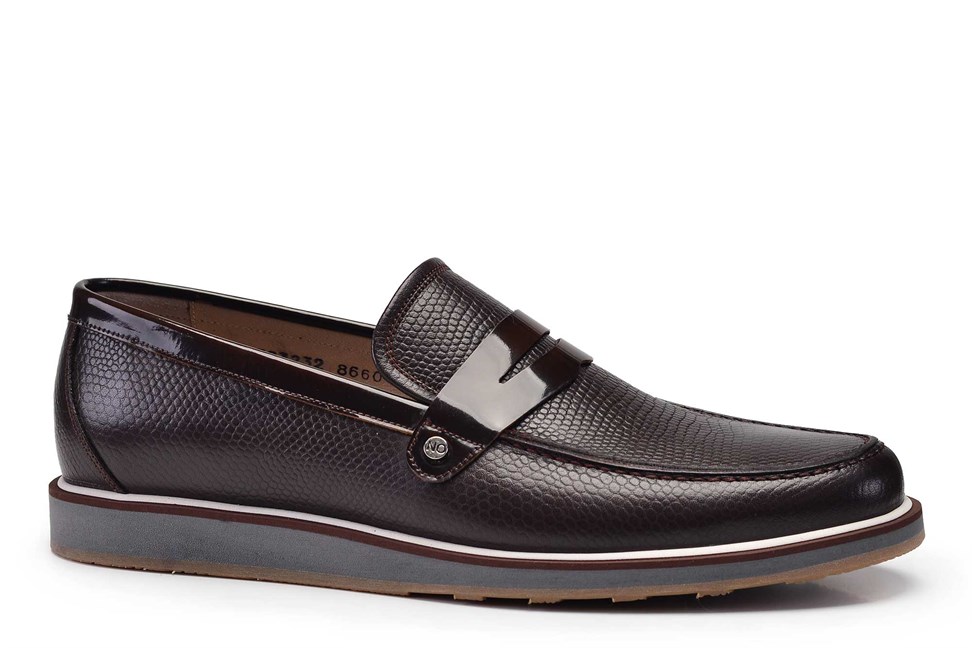 Kahverengi Günlük Loafer Erkek Ayakkabı -12309-