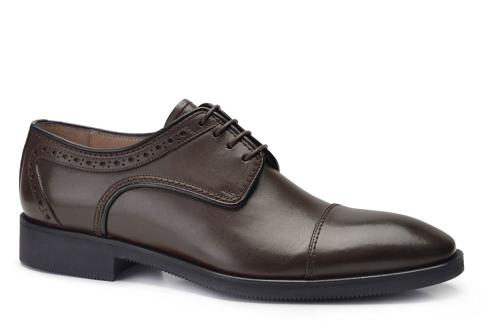 Kahverengi Klasik Bağcıklı Erkek Ayakkabı -11988-