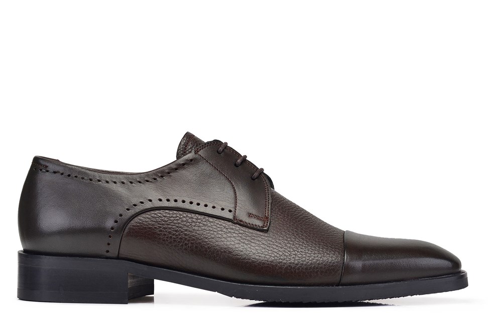 Kahverengi Klasik Bağcıklı Erkek Ayakkabı -12346-