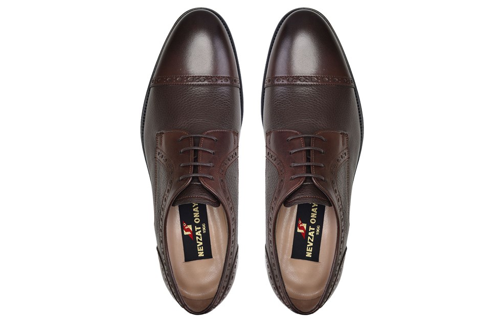 Kahverengi Klasik Bağcıklı Erkek Ayakkabı -11909-