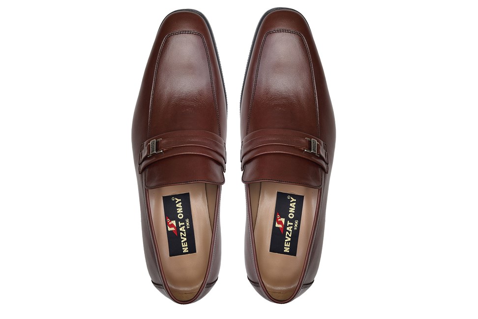Kahverengi Klasik Loafer Erkek Ayakkabı -11848-