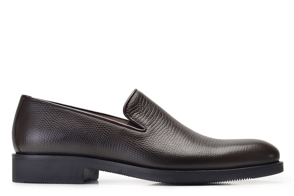 Kahverengi Klasik Loafer Erkek Ayakkabı -11951-
