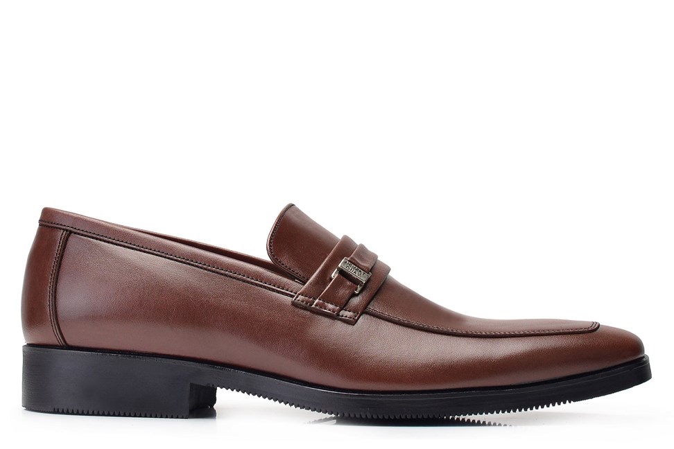 Kahverengi Klasik Loafer Erkek Ayakkabı -11848-