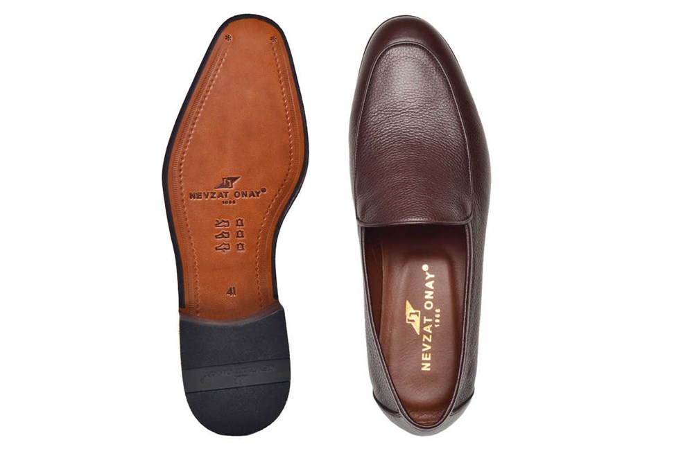 Kahverengi Klasik Loafer Kösele Erkek Ayakkabı -9901-