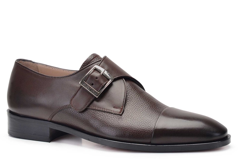 Kahverengi Tokalı Klasik Erkek Ayakkabı -11802-