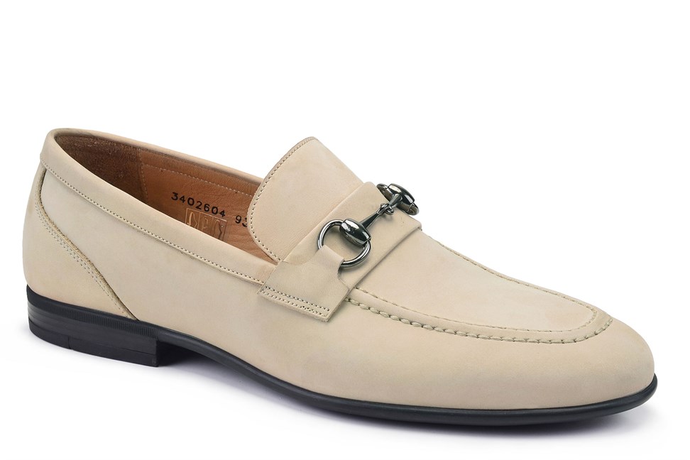 Krem Günlük Loafer Erkek Ayakkabı -12688-