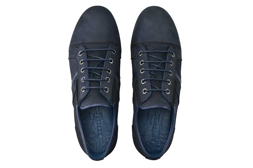 Lacivert Sneaker Erkek Ayakkabı -11551-