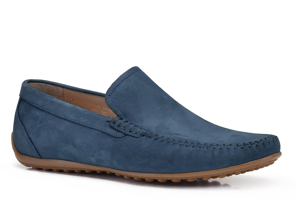 Mavi Günlük Loafer Erkek Ayakkabı -12151-